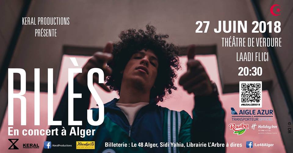 Deux dates, deux grands artistes, Rilès et Tiken Jah Fakoly à Alger le 27 et le 28 juin 2018 au Théâtre de Verdure