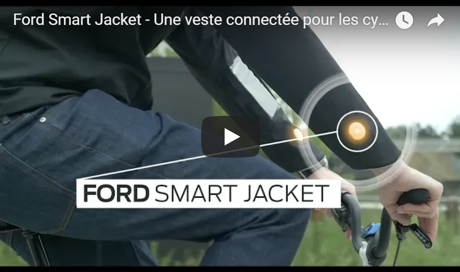 Sécurité routière : Une veste intelligente pour cyclistes signée Ford (Vidéo)