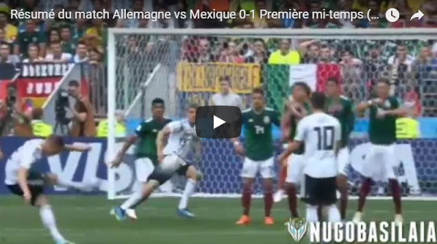 Coupe du monde 2018 : le Mexique fait tomber la Mannschaft (vidéo)