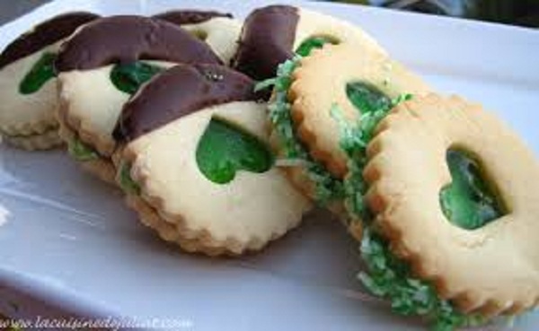 Recette: Sablés à la gelée de menthe