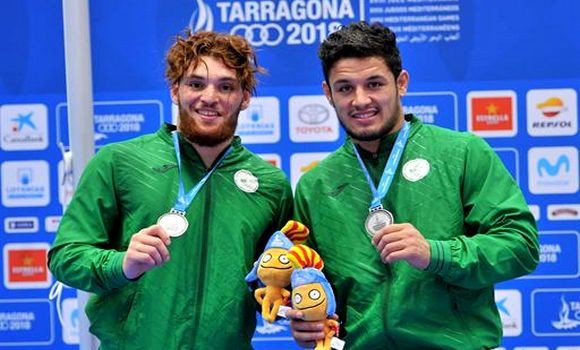 JM-2018/Lutte gréco-romaine: deux médailles d’argent pour les Algériens Sidazara et Boudjemline