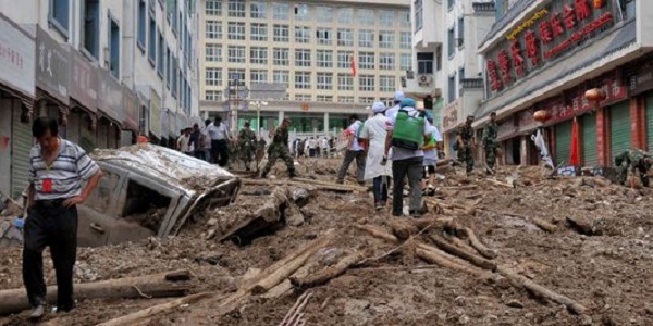 Pluies torrentielles : douze morts dans à Gansu (nord-ouest Chine)