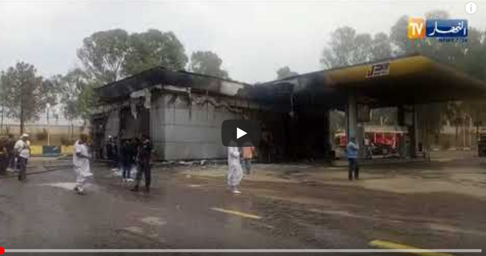 Vidéo: Incendie à la station service de Chevalley !