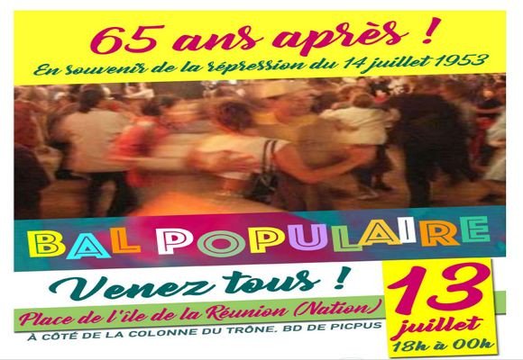 Un bal à Paris pour commémorer les balles assassines du 14 juillet 1953 contre des Algériens