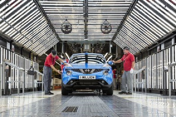Marché automobile mondial : 1 million de Nissan Juke produits à Sunderland