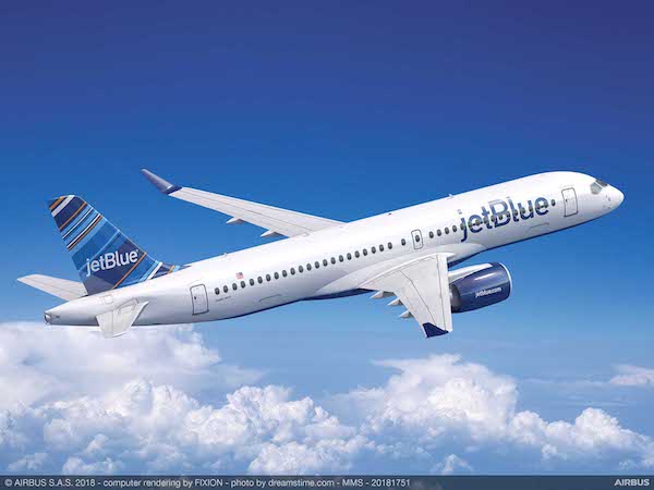 JetBlue signe un engagement d’achat portant sur 60 A220-300 et convertit 25 commandes d’A320neo en A321neo.
