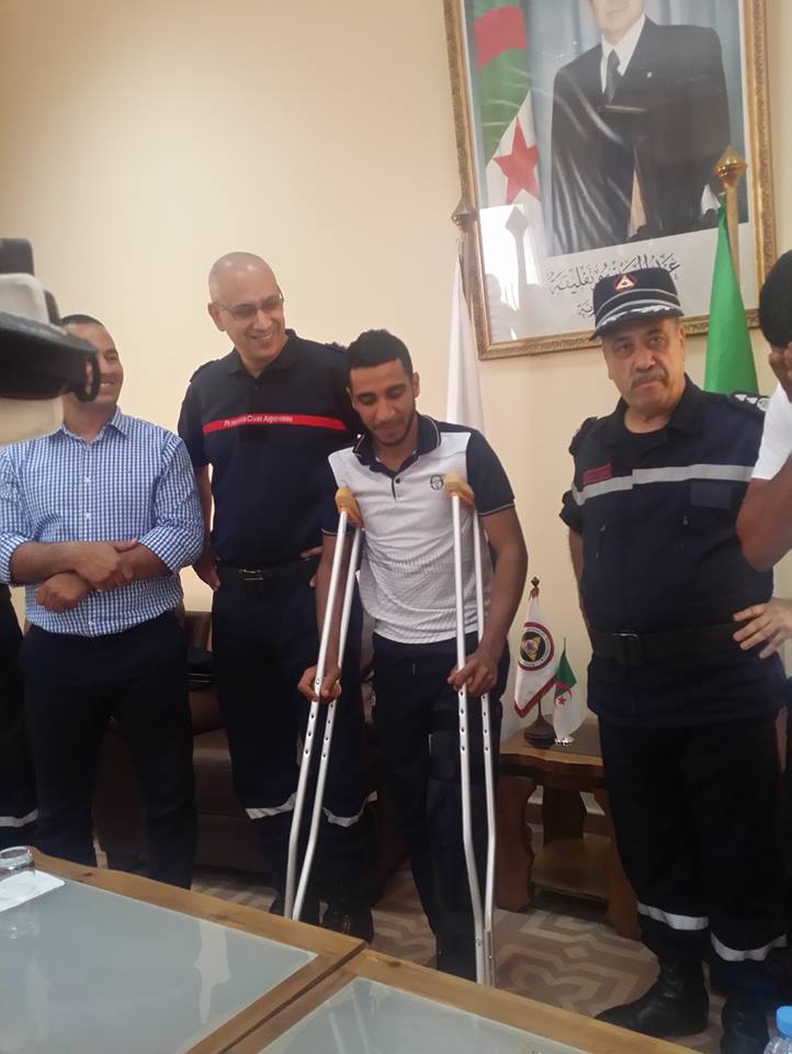 Les agents de la protection civile d’Alger honorés après le sauvetage d’un jeune homme à Cheraga