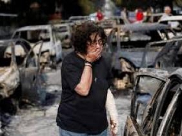 Feux autour de la capitale Grecque : le bilan des victimes s’alourdit à 91 morts