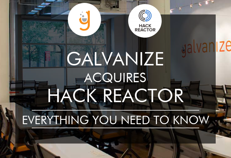 Fusion annoncée des bootcamps informatiques Galvanize et Hack Reactor
