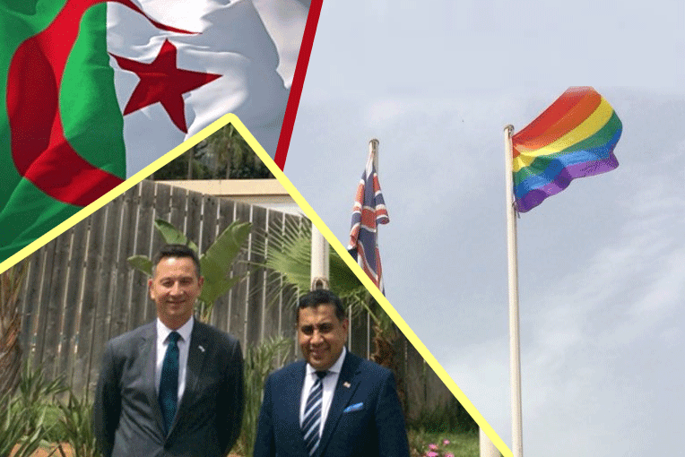 L’Ambassade de la Grande Bretagne en Algérie hisse le drapeau des LGBT