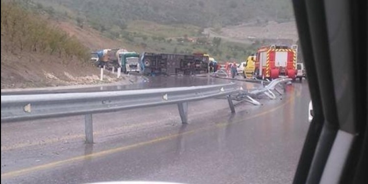 Des touristes victimes d’un accident de route