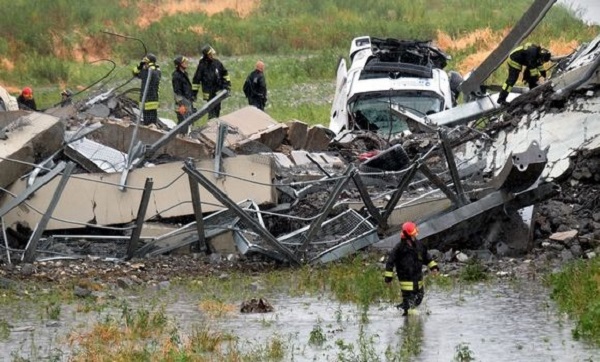 Italie: au moins 30 morts dans l’effondrement d’un viaduc autoroutier