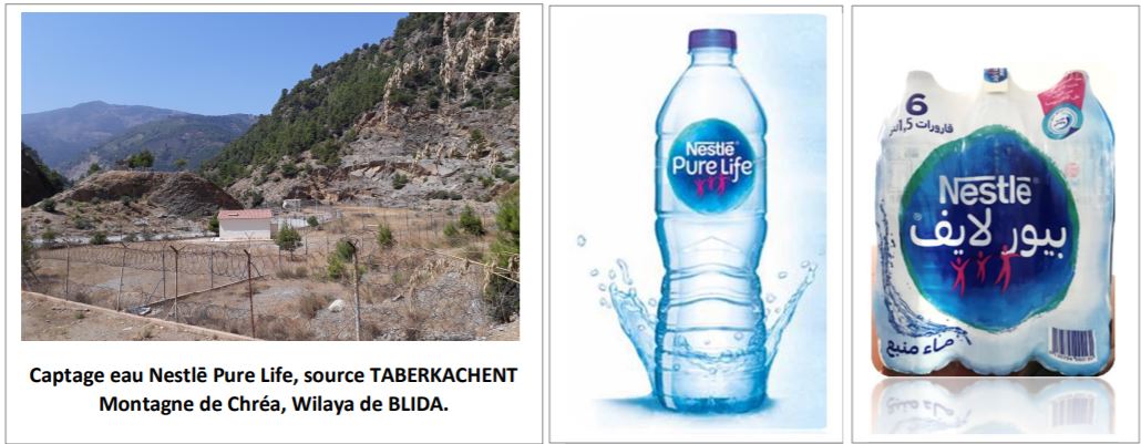 Communiqué de NESTLE WATERS ALGERIE : « la source HAMR El Ain (Sid el Kebir) n’a aucun lien avec la source à partir de laquelle nous embouteillons notre eaux Nestlé Pure Life »