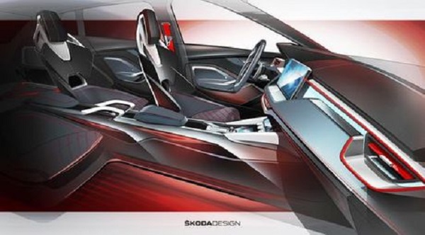 Mondial de Paris 2018 : Skoda révèle les esquisses de l’intérieur du concept Vision RS
