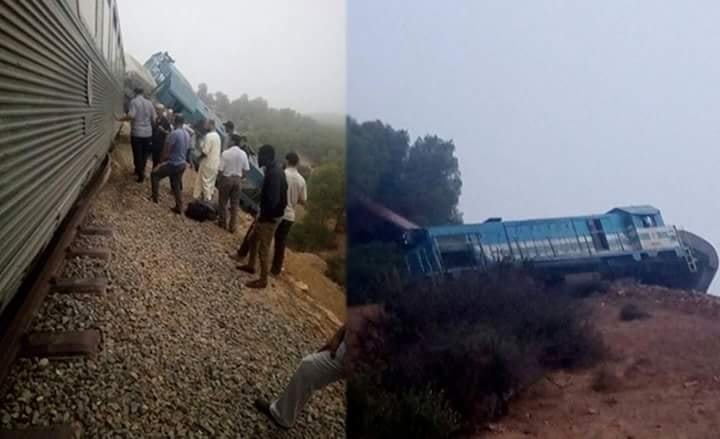 Renversement d’un train de transport de voyageurs dans la wilaya de Tlemcen