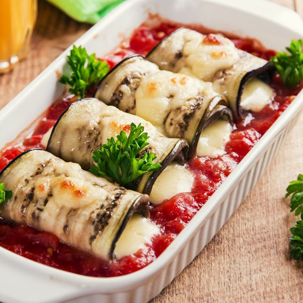 Recette: Aubergines mozzarella au four