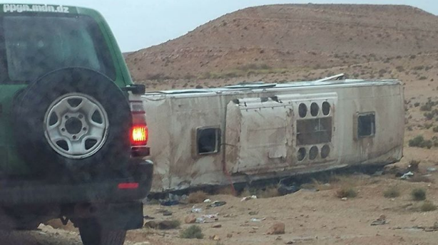 Renversement d’un bus à Biskra : 2 morts et 42 blessés