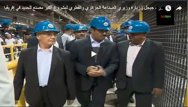 Vidéo: Visite des ministres algérien et qatari de l’industrie de la plus grande usine de production de fer africaine