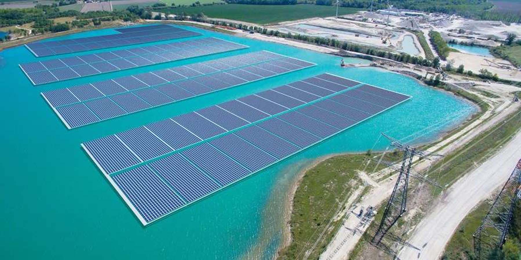 France : Début de la construction de la première centrale solaire flottante