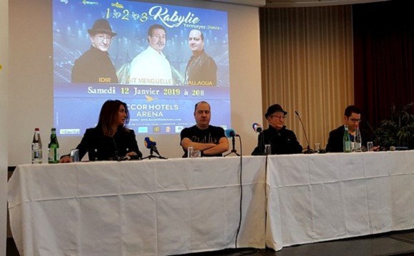 « 1, 2, 3 Kabylie », un concert à Bercy animé par le trio Idir, Aït-Menguellet et Allaoua