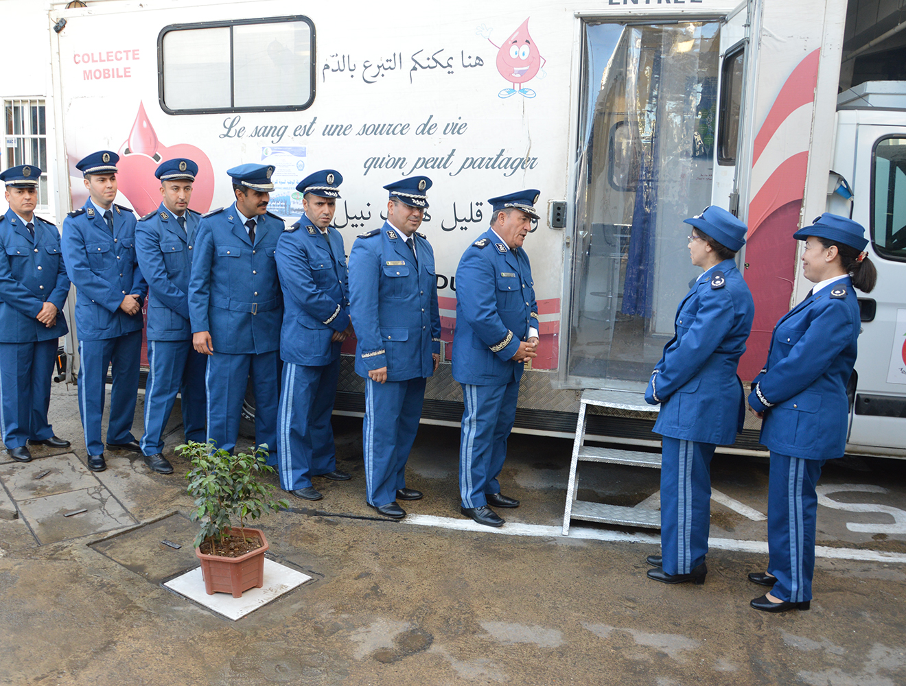 Don de sang des policiers