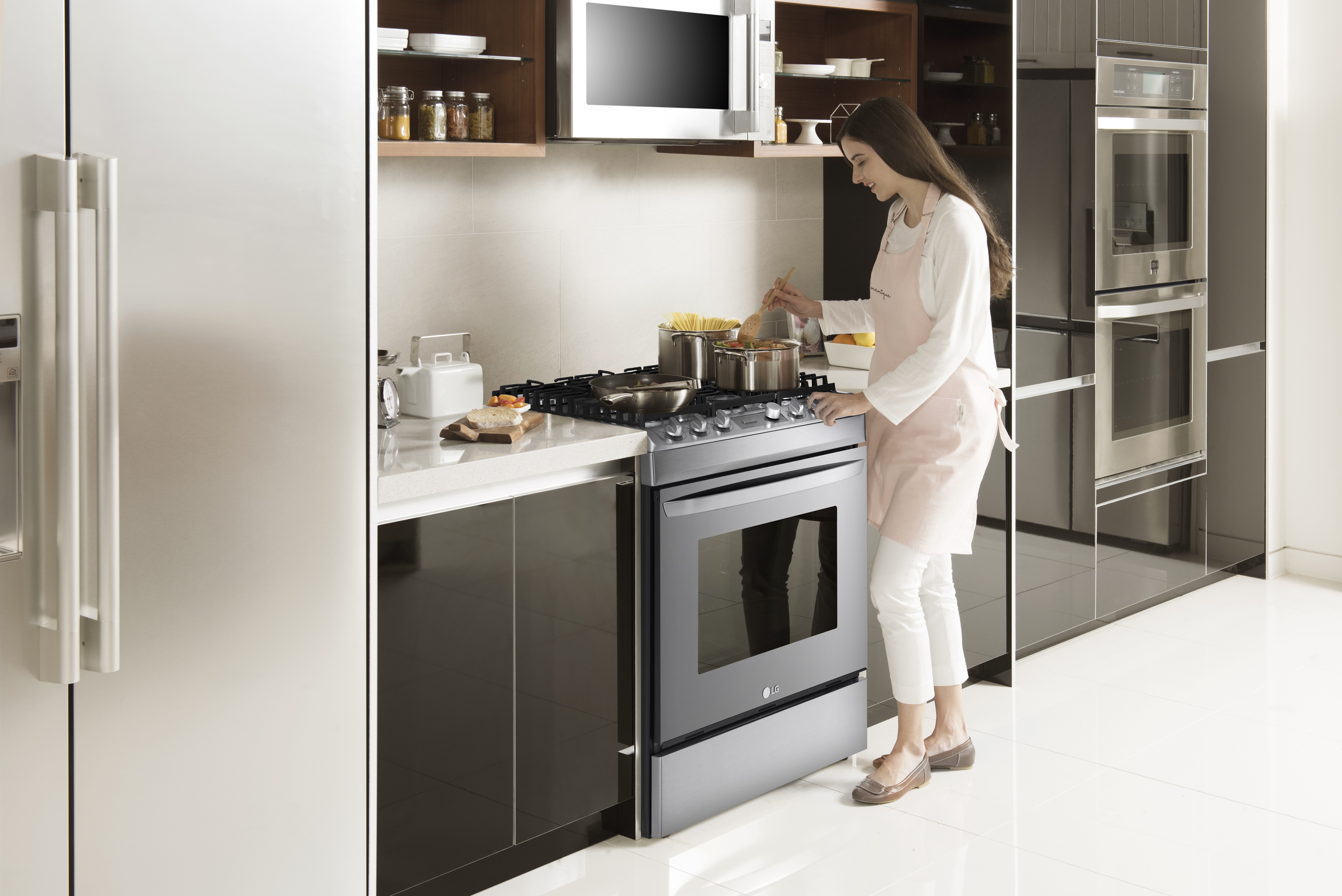 La cuisinière LG Optimiser le temps accordé à faire la cuisine