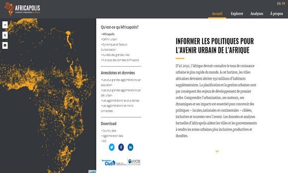 L&rsquo;OCDE lance un portail sur l’évolution des villes africaines