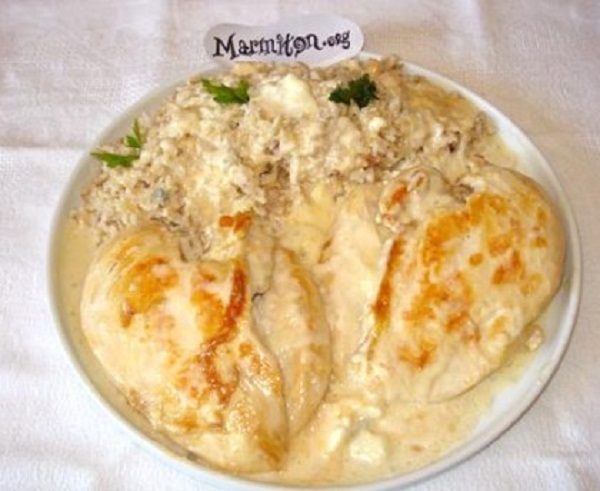 Recette: Escalopes de poulet au roquefort