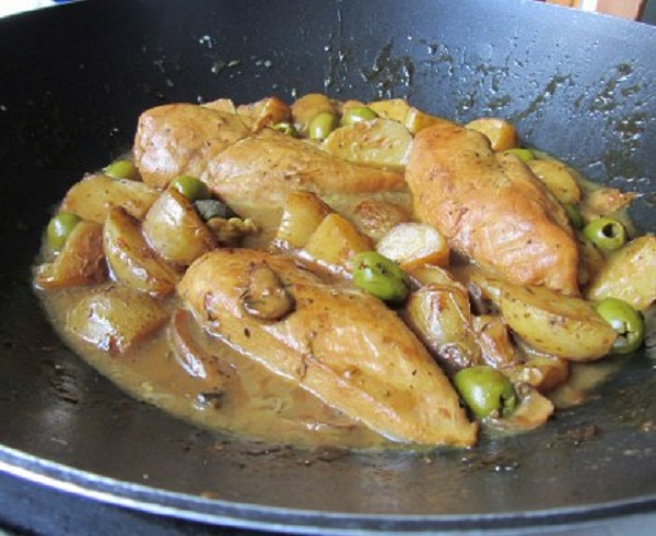 Recette: Escalopes de poulet aux olives