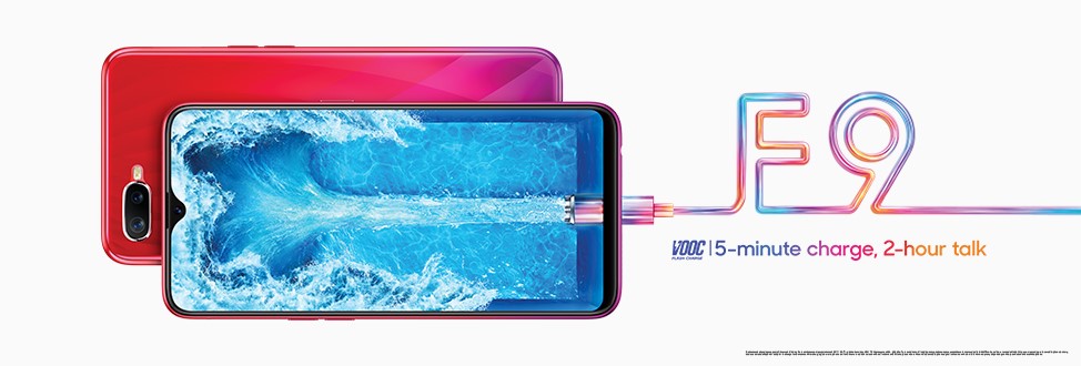 OPPO F9 fait ses débuts avec VOOC Flash Charge et un design aux couleurs dégradées
