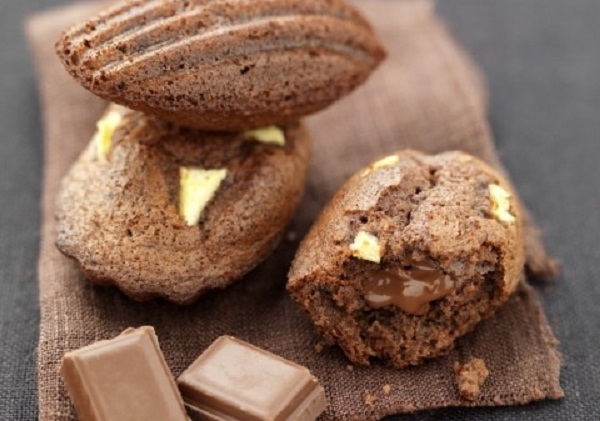 Recette: Madeleines aux pommes et pépites de chocolat