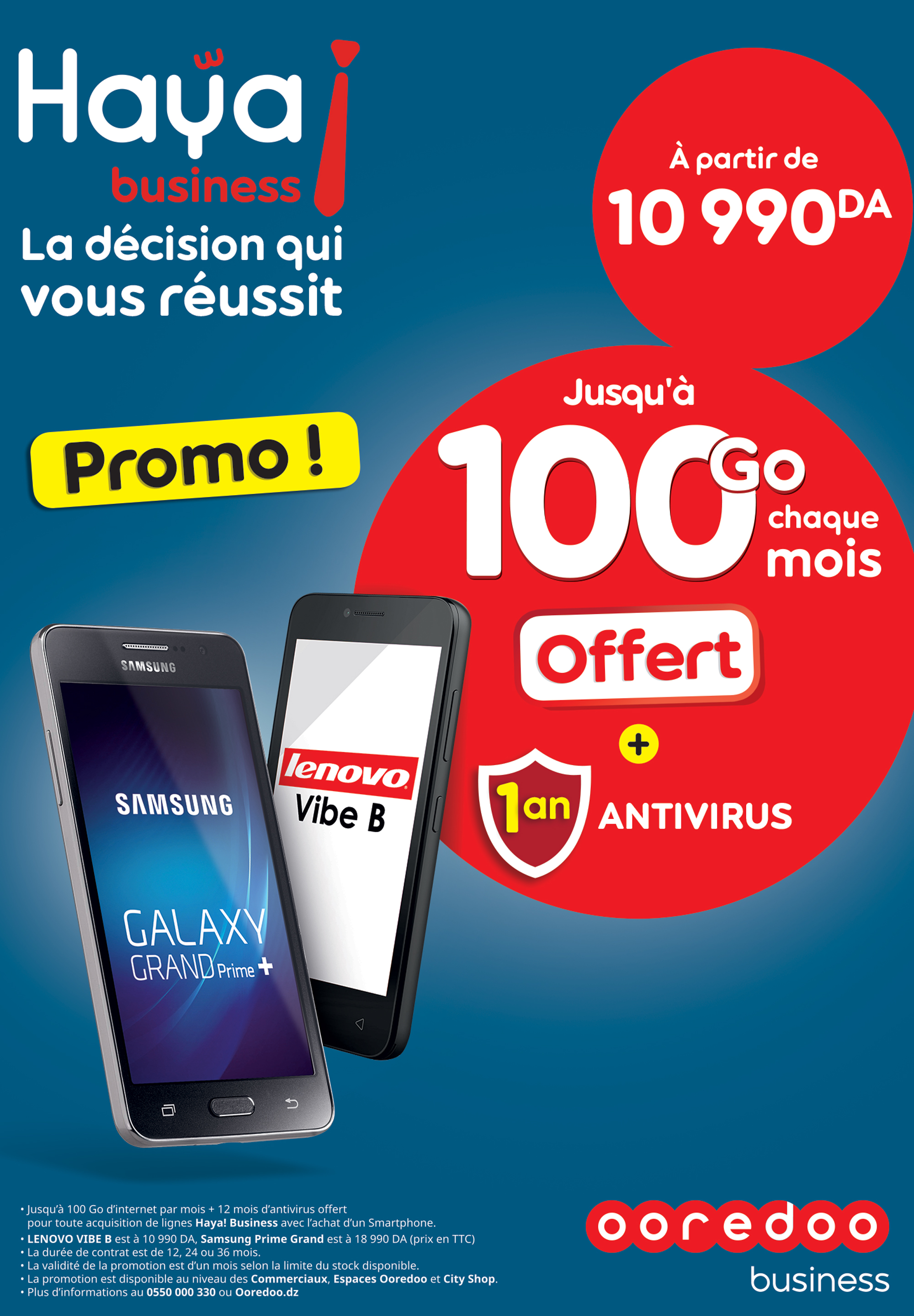 Ooredoo lance sa nouvelle promotion  « Pack Smartphone » pour ses clients Entreprises
