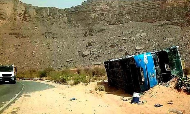 Tamanrasset : 2 morts et 27 blessés suite au renversement du bus