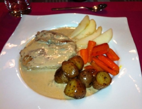 Recette: Escalopes de veau et pommes sautées à la sauce béarnaise