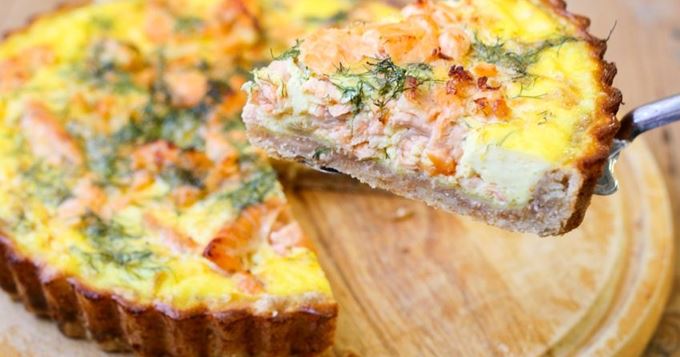 Quiche au saumon frais