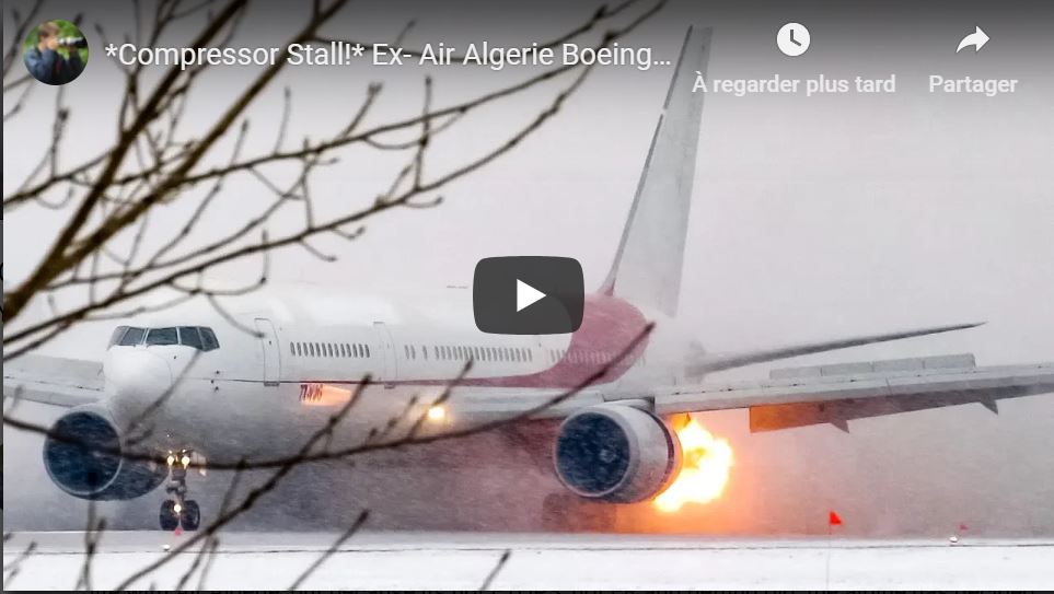 Vidéo: atterissage délicat d’un ex-avion Air Algérie à Montréal