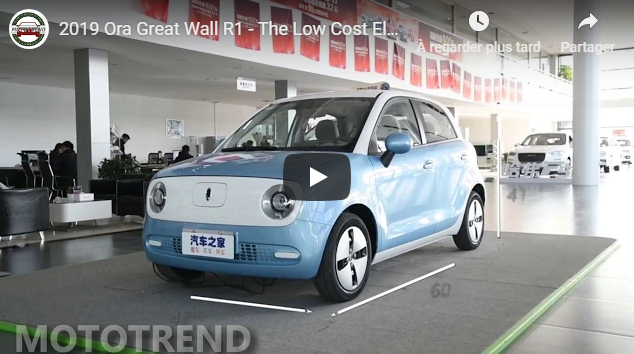 Great Wall propose une citadine électrique à moins de 8000€ [vidéo]