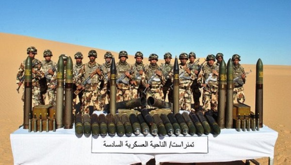 Une cache de munitions découverte à Tamanrasset (MDN)