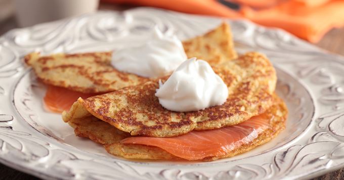 Blinis au saumon fumé sauvage d’Ecosse