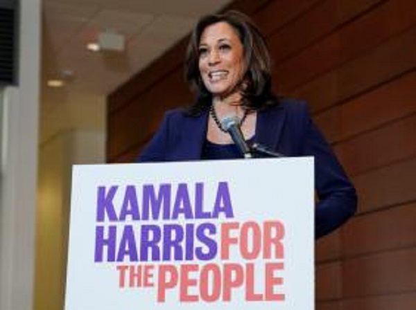 La sénatrice démocrate Kamala Harris candidate à la Maison-Blanche