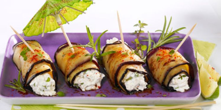 Recette: Crème d&rsquo;aubergines au fromage de chèvre