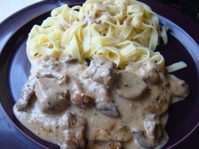 Recette: Escalopes de volaille aux tagliatelles