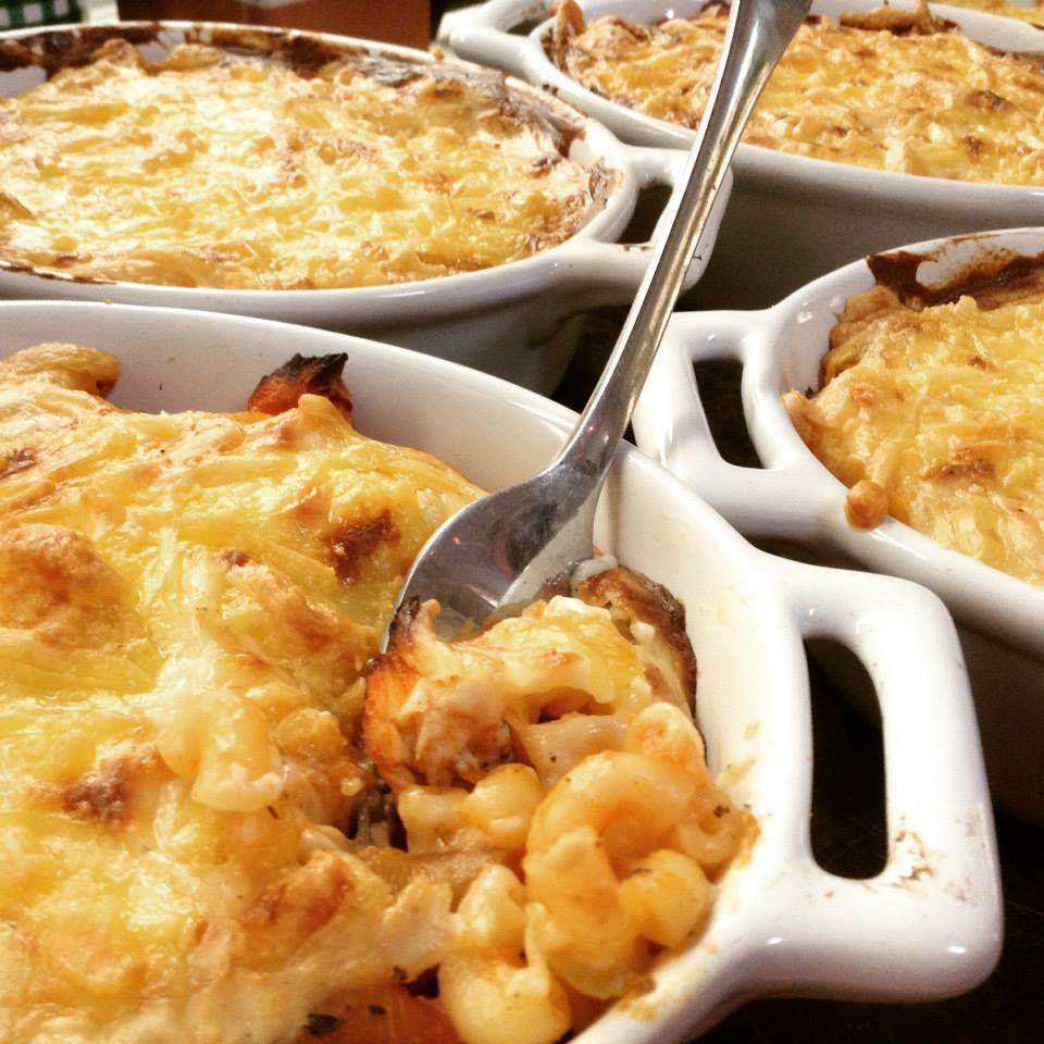 Recette: Gratin de pennes- aubergines-poulet