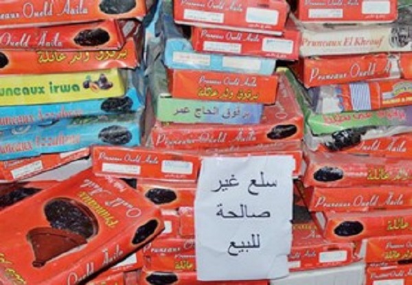 Saisie de 239 tonnes de produits alimentaires non conformes à la réglementation en 2018