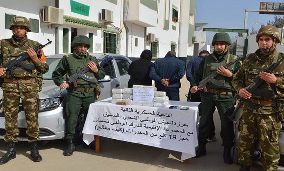 3 narcotrafiquants arrêtés et plus de 50 kg de kif traité saisis à Tlemcen (MDN)