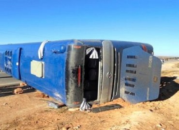 Blida: 24 blessés dans le renversement d&rsquo;un bus