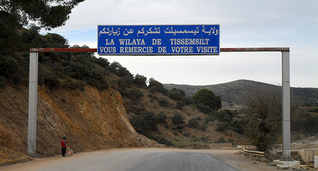 Réception du tronçon traversant Tissemsilt à la fin 1er du semestre 2019