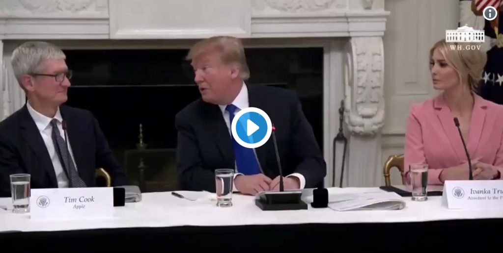 [vidéo] Pour Trump le patron d&rsquo;Apple s&rsquo;appelle …