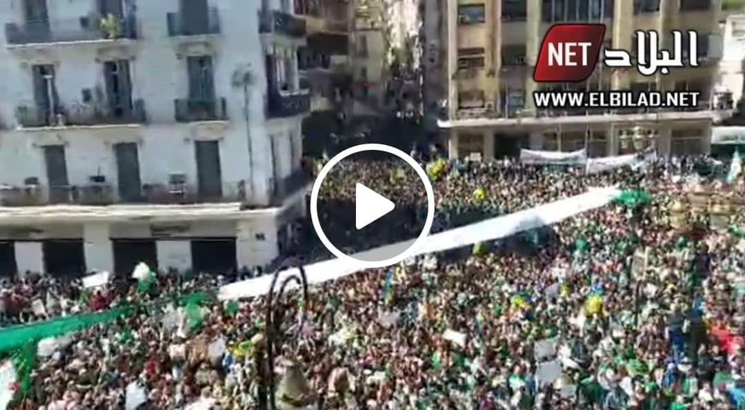 Une foule immense manifeste dans le centre d&rsquo;Alger ! [vidéo]