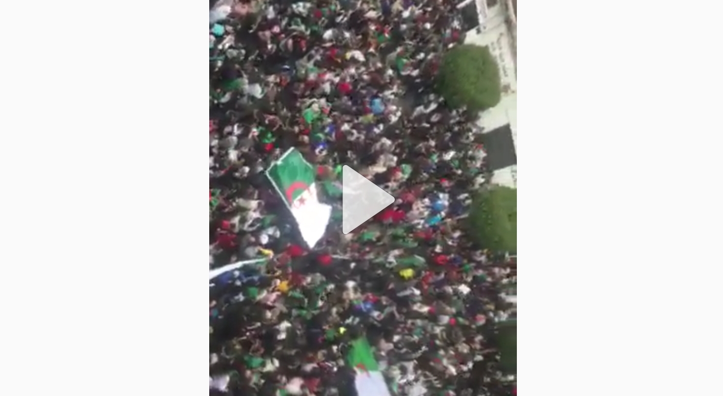 Imposante marche contre le 5e mandat à Alger centre [vidéo]